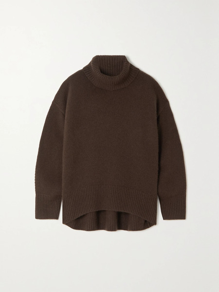  Arch4   + Net Sustain World's End Cashmere Turtleneck Sweater   Brown 