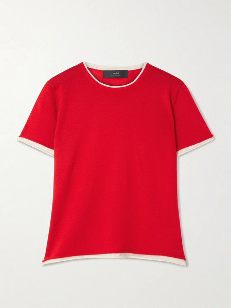  Arch4   Selcombe Layered Two Tone Organic Cashmere Top   Small 