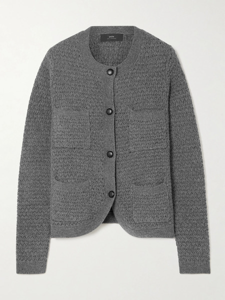  Arch4   Tulip Crocheted Cashmere Cardigan   Gray 