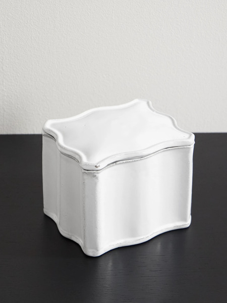  Astier De Villatte   Colbert Ceramic Box   White 