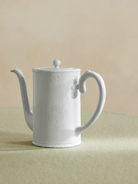  Astier De Villatte   Colbert Small Ceramic Coffee Pot   White 