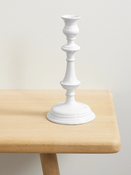  Astier De Villatte   Gigi Ceramic Candlestick   White 