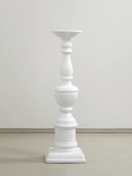  Astier De Villatte   Positano Ceramic Candlestick   White 