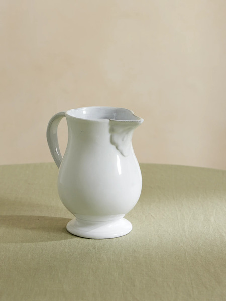  Astier De Villatte   Victor Ceramic Pitcher   White 