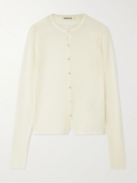  Auralee   Cashmere Cardigan   Ivory 