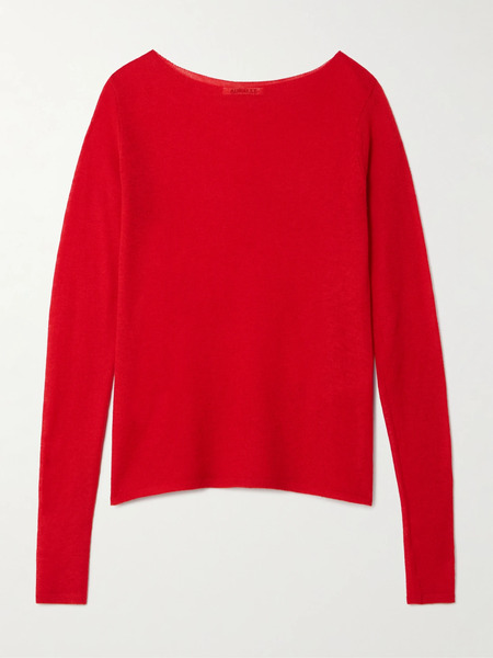  Auralee   Cashmere Sweater   Red 