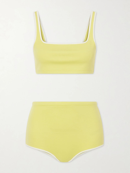  Auralee   Wool Blend Jersey Bikini   Yellow 