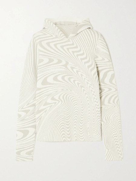 Aztech Mountain   + Ed Curtis Jacquard Knit Hoodie   Gray 