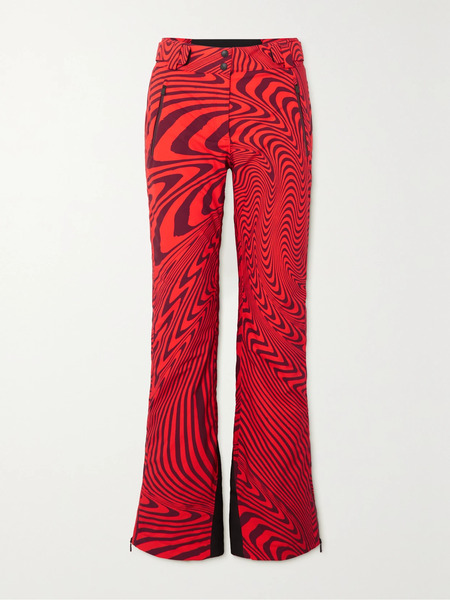  Aztech Mountain   + Ed Curtis Printed Padded Stretch Ski Pants   Red 