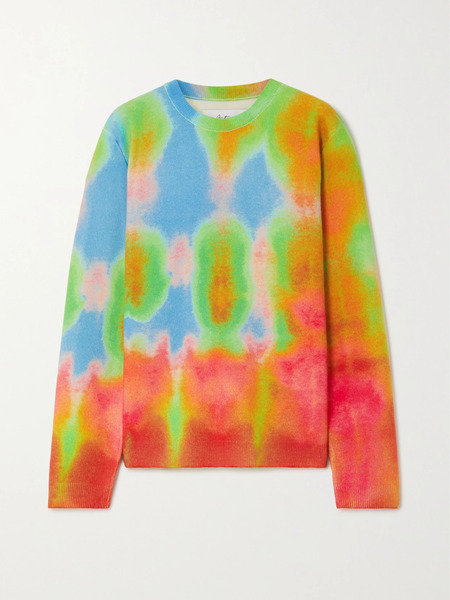  Aztech Mountain   Gonzo Tie Dyed Cashmere Sweater   Green 