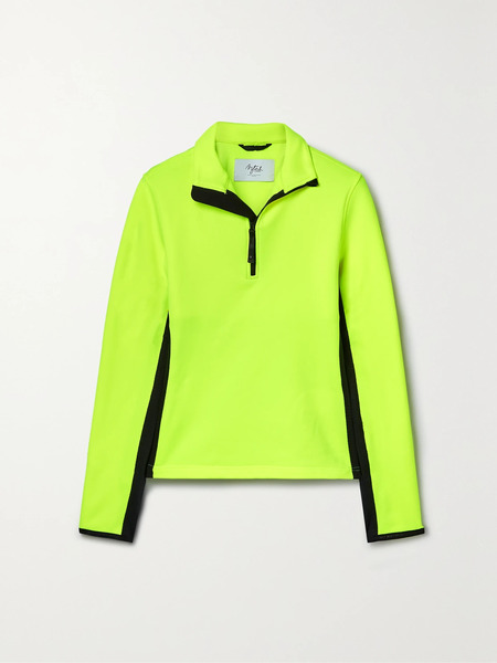  Aztech Mountain   Paneled Stretch And Ripstop Sweatshirt   Yellow 