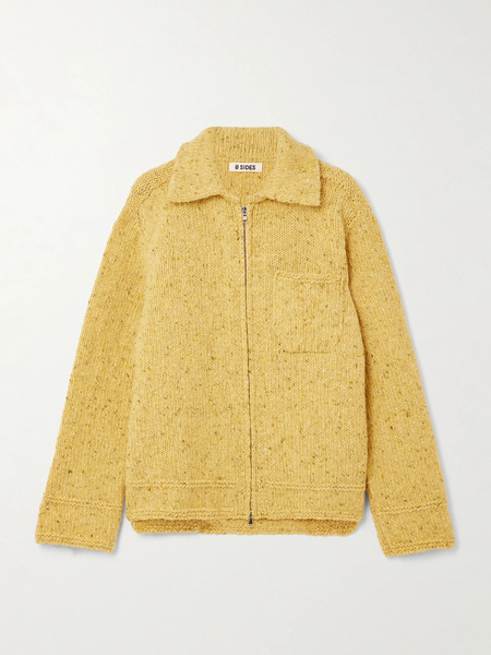  B Sides   Wool Knitted Jacket   Yellow 