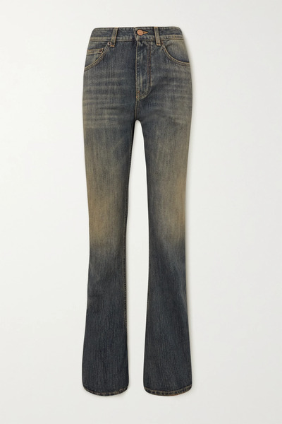  Balenciaga   High Rise Bootcut Jeans   Blue 