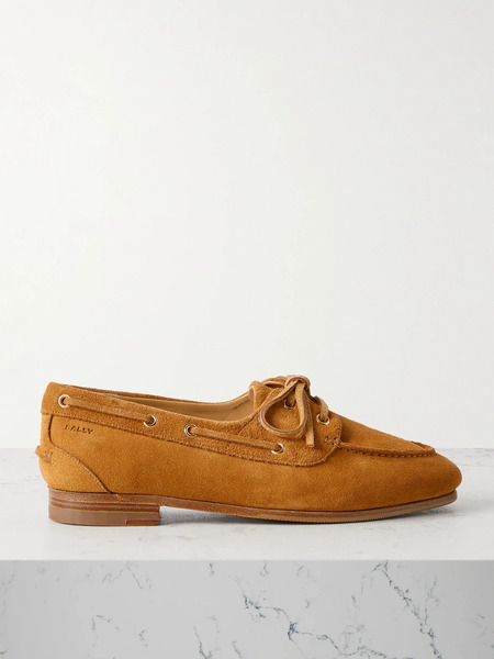  Bally   Pathy Suede Loafers   Tan 
