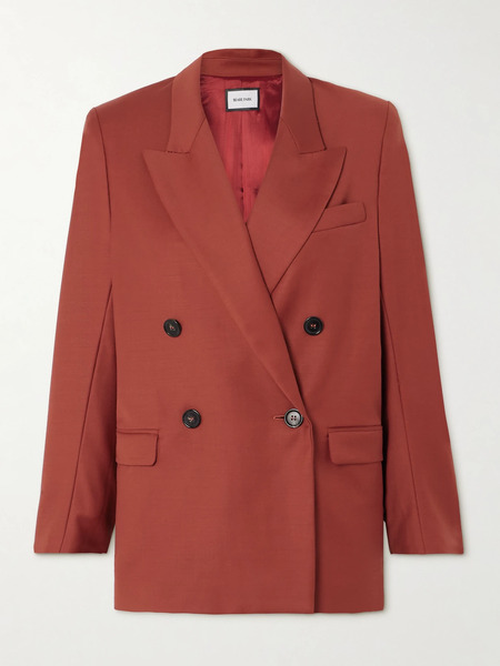  Beare Park   Double Breasted Wool Blazer   Copper 