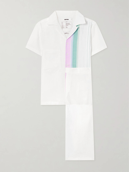  Bettter   Aaron Linen Shirt And Pants Set   Multi 