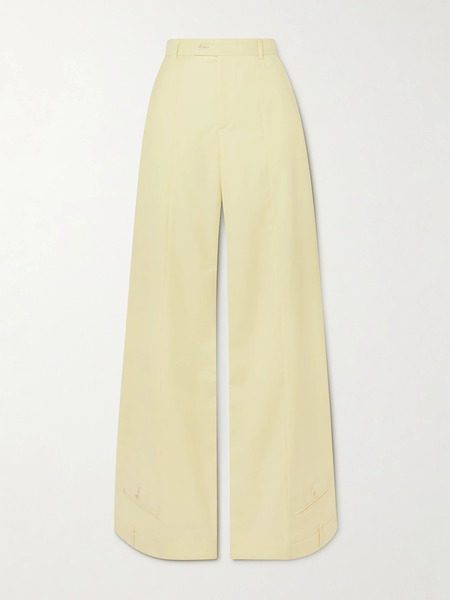  Bettter   Upside Down Wool Blend Wide Leg Pants   Cream 