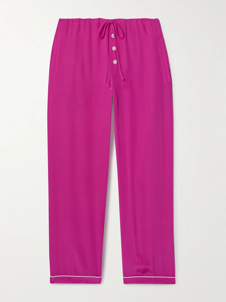  Bode   Jasmine Silk Charmeuse Pants   Pastel Pink 