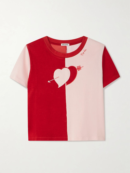  Bode   Wonderland Embroidered Jersey T Shirt   Small 