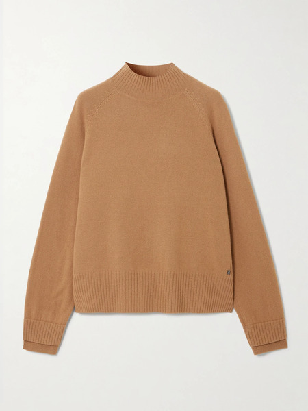  Bogner   Lysanne Layered Wool Turtleneck Sweater   Tan 