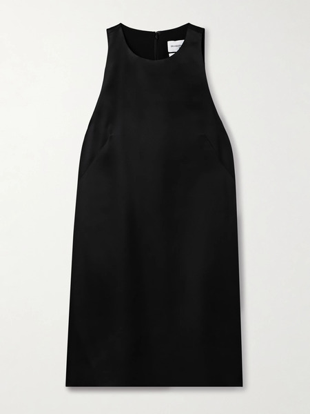  Brandon Maxwell   The Joelle Wool And Silk Blend Mini Dress   Black 