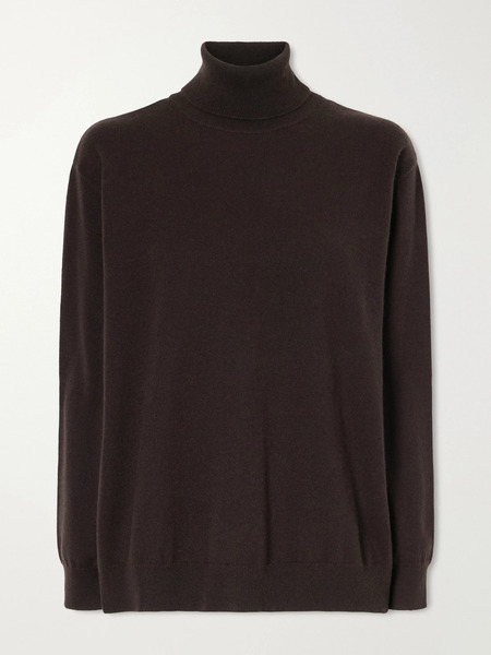  Brunello Cucinelli   Cashmere Turtleneck Sweater   Dark Brown 