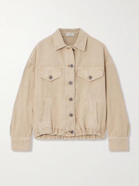  Brunello Cucinelli   Denim Jacket   Beige 