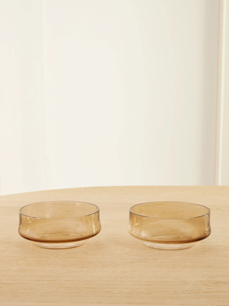  Brunello Cucinelli   Set Of Two Glass Bowls   Clear 