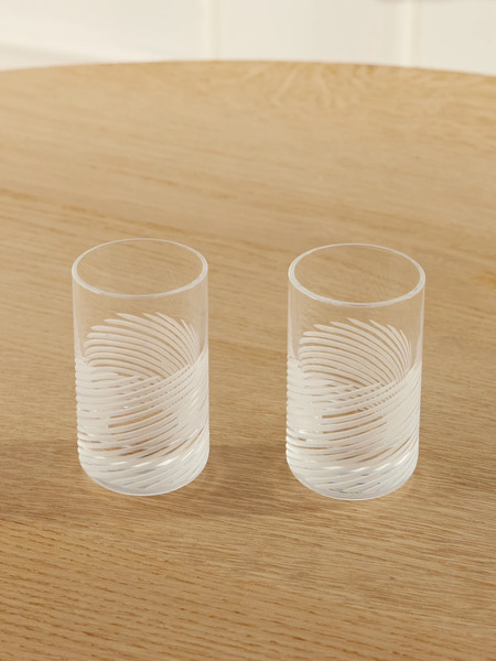  Brunello Cucinelli   Set Of Two Whisky Glasses   Clear 