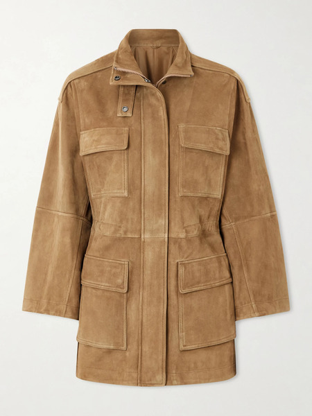  Brunello Cucinelli   Suede Jacket   Brown 