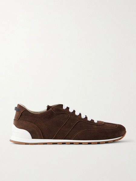  Brunello Cucinelli   Suede Sneakers   Brown 