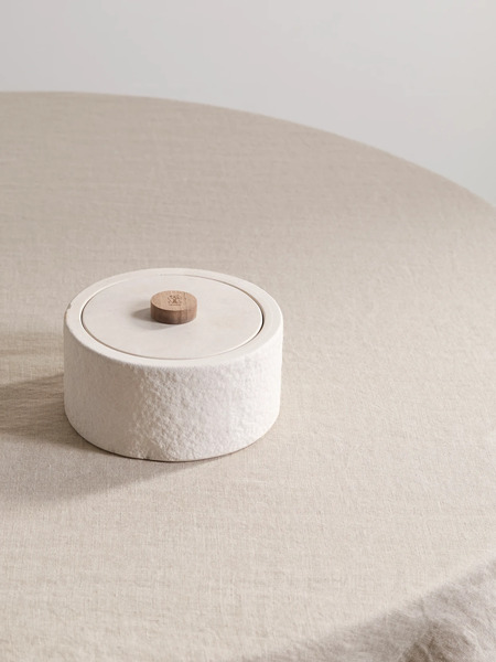  Brunello Cucinelli   Walnut Wood And Stone Box   Neutral 