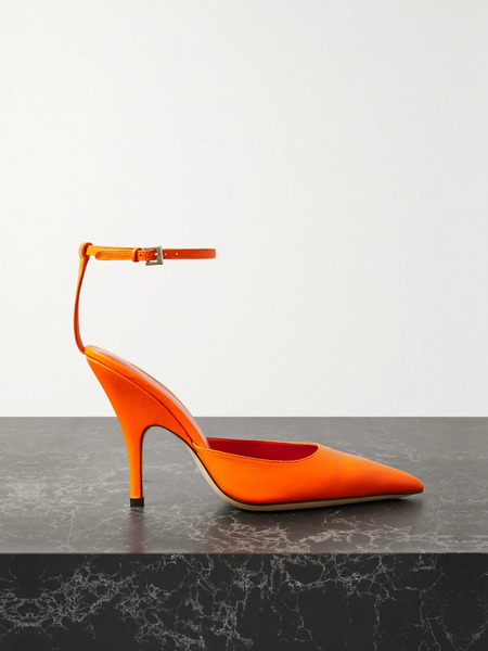  By Far   Eliza Leather Pumps   Orange 