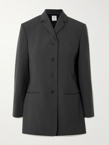  Calvin Klein Collection   Adrian Wool Blazer   Gray 