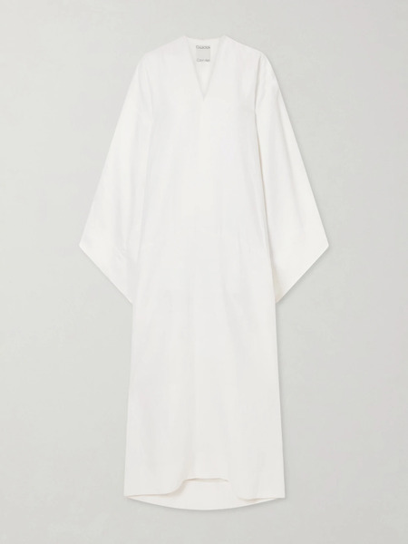  Calvin Klein Collection   Blake Cotton Maxi Dress   White 