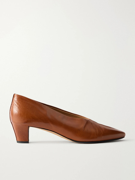  Calvin Klein Collection   Bri Leather Pumps   Tan 