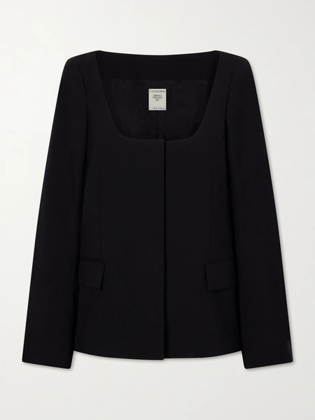  Calvin Klein Collection   Camille Wool Twill Jacket   Black 