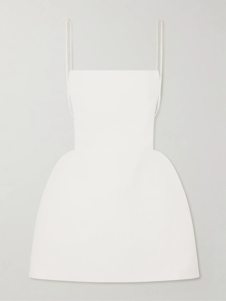  Calvin Klein Collection   Henrietta Woven Mini Dress   Off White 
