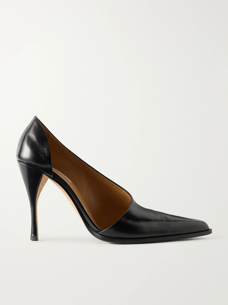  Calvin Klein Collection   Rea Leather Pumps   Black 