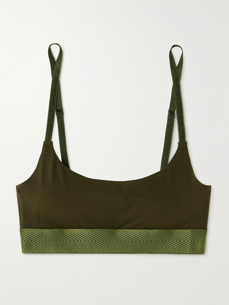  Cdlp   Lyocell Blend Jersey Bralette   Dark Green 