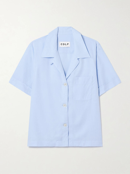  Cdlp   Lyocell Pajama Shirt   Sky Blue 