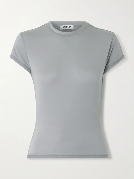  Cdlp   Stretch Lyocell T Shirt   Light Gray 