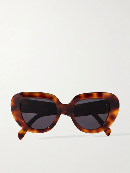  Celine Eyewear   Oversized Butterfly Frame Tortoiseshell Acetate Sunglasses   One Size 