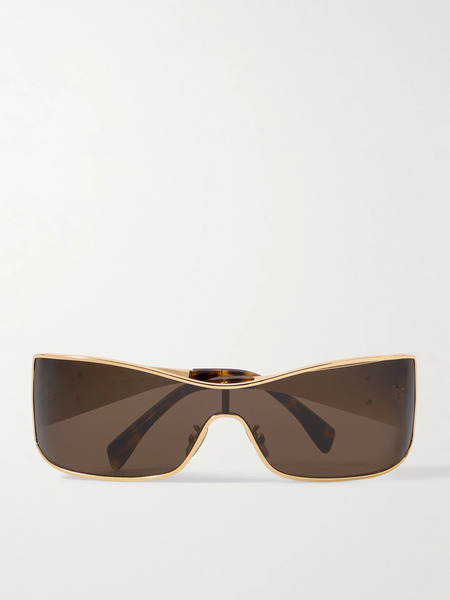  Celine Eyewear   Rectangular Frame Gold Tone Sunglasses   One Size 