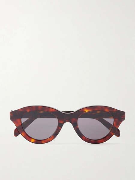 Celine Eyewear   Round Frame Acetate Sunglasses   Tortoiseshell 