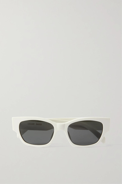  Celine Eyewear   Square Frame Acetate Sunglasses   Ivory 