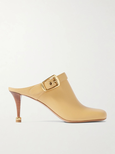  Chloé   Andrea Leather Mules   Tan 