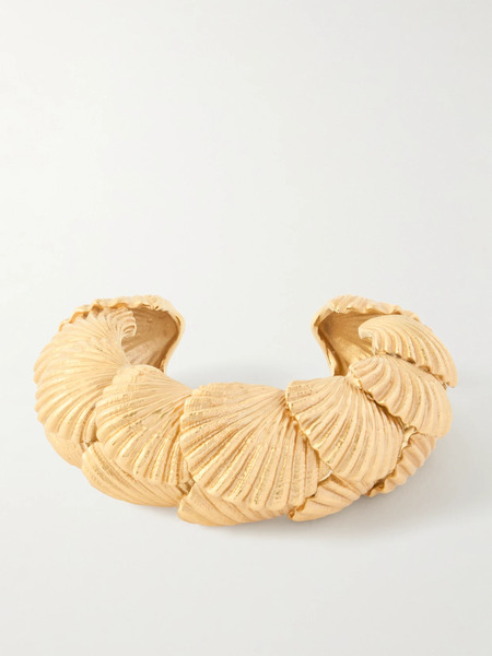  Chloé   Gold Tone Cuff   One Size 