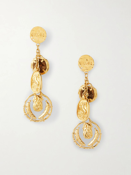  Chloé   Gold Tone Earrings   One Size 
