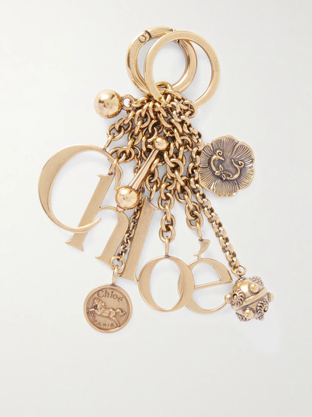  Chloé   K188 Gold Tone Keychain   Shiny Gold 